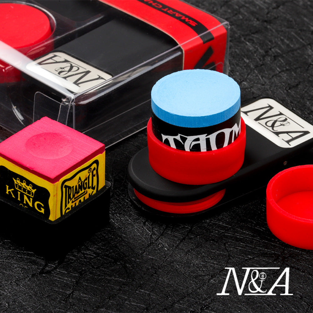NA Chalk Holder Magnetic Billiard Pool Cue Snooker Chalk Holder Silent Round Square Carrying Holder