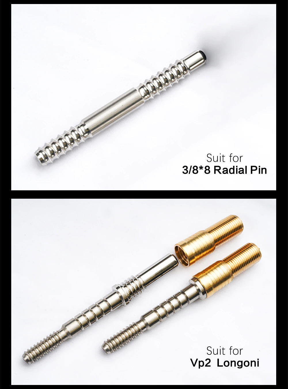 Billiards Pool Cue Joint Pin&Insert Longoni VP2/Wavy/Uni Loc Radial 3/810 3/811 United Joint