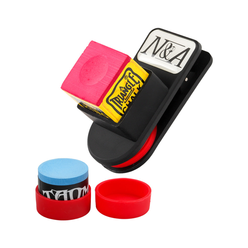 NA Chalk Holder Magnetic Billiard Pool Cue Snooker Chalk Holder Silent Round Square Carrying Holder