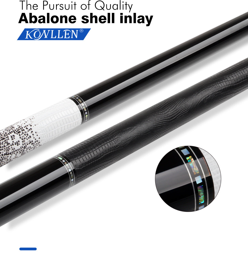 KONLLEN KL-12F Carbon Fiber Pool Cue Stick 12.4mm Tip