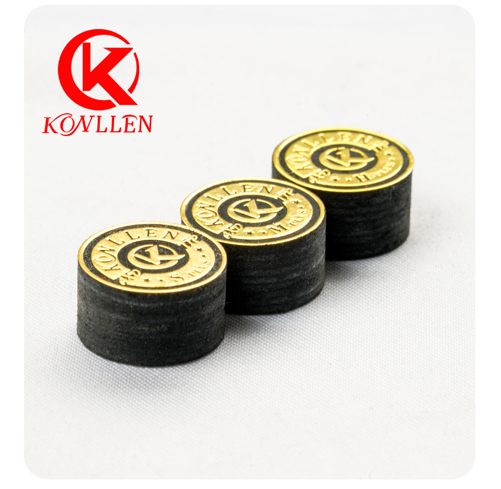 Original KONLLEN Billiards Pool Cue Tip 14mm S/M/H Multi-Layers Professional Durable