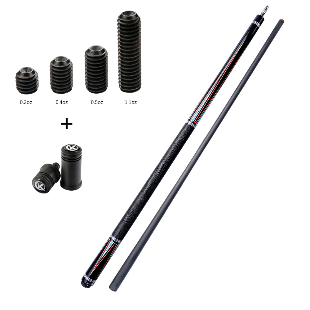 KONLLEN Carbon Fiber Pool Cue Stick Handmade Inlay Cue