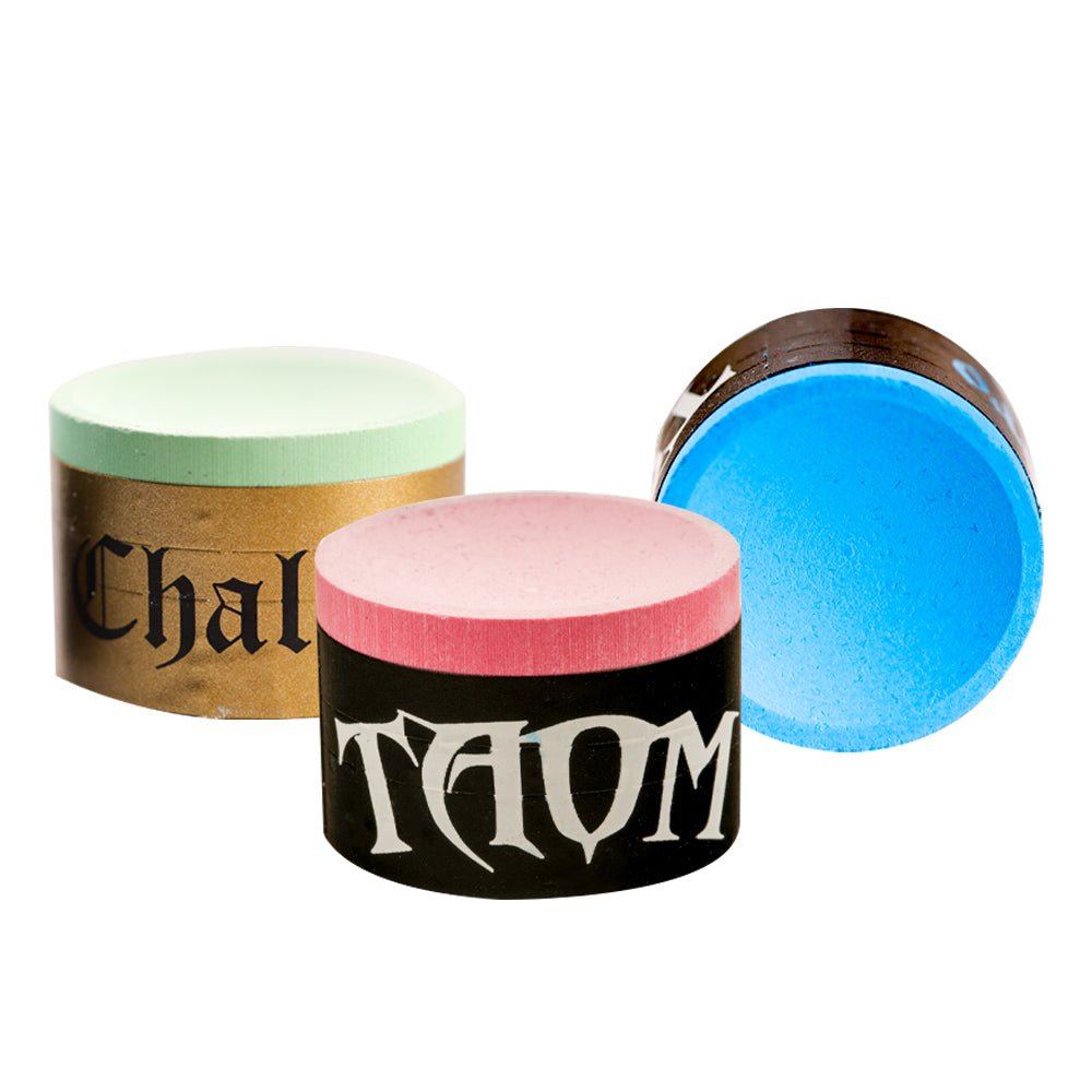 Original TAOM Billiard Chalk Blue Green Pink Colors – billiardsaint