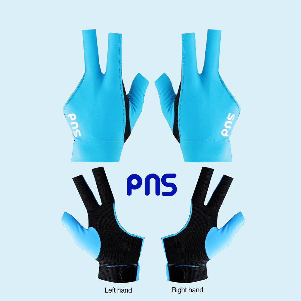 PNS Billiard Gloves Lycra Fabric Billiard Gloves Blue Red Black Left And Right