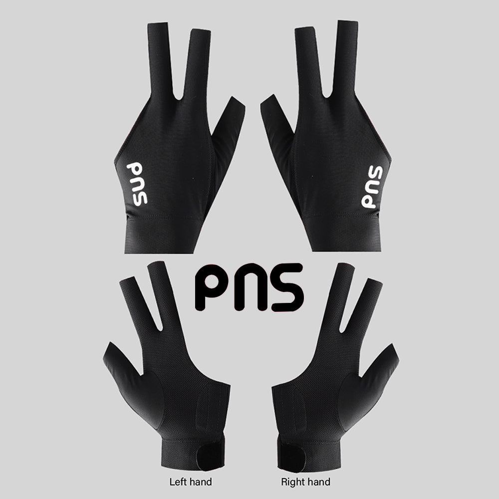 PNS Billiard Gloves Lycra Fabric Billiard Gloves Black Left And Right