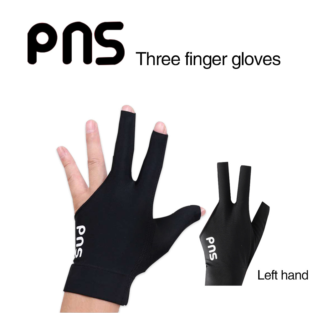 PNS Billiard Gloves Lycra Fabric Billiard Gloves Black Left And Right