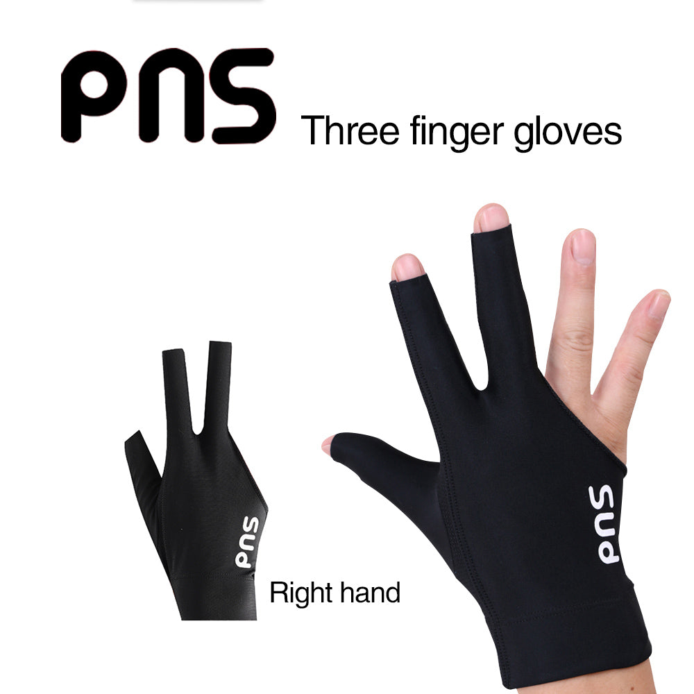 PNS Billiard Gloves Lycra Fabric Billiard Gloves Black Left And Right