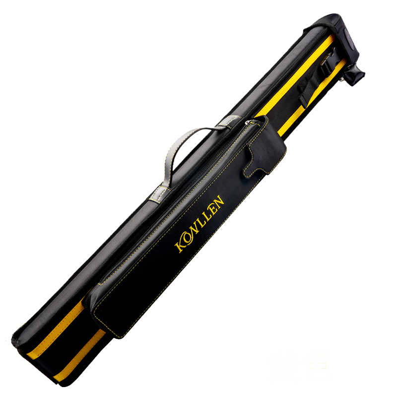 KONLLEN Billiard Carom Cue Case 3 Holes 1 Butt 2 Shafts Cue Case Bag 82cm Length High-end Fabric Durable Billiards Accessories