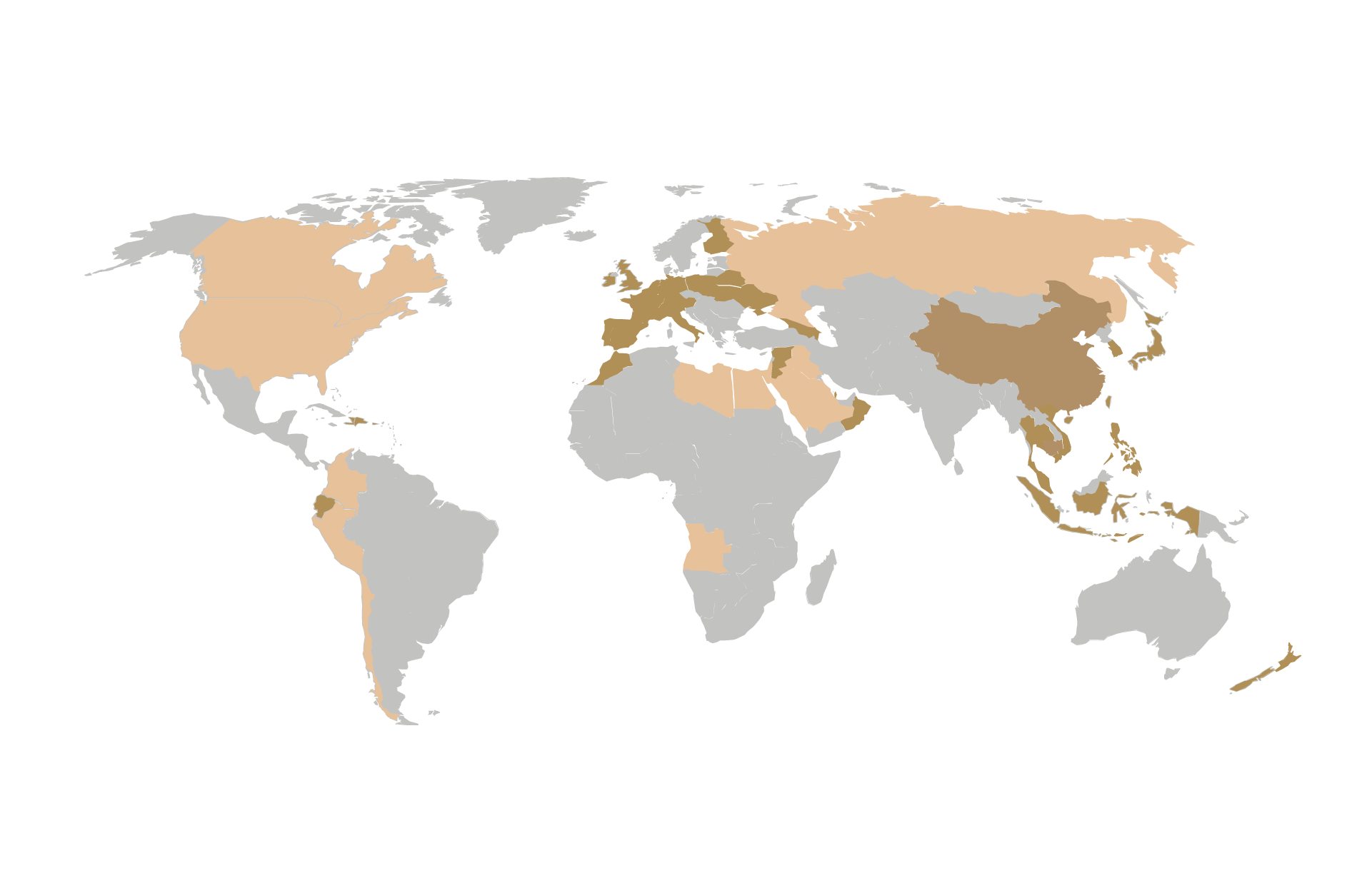 Interactive map of global players and billiards clubs