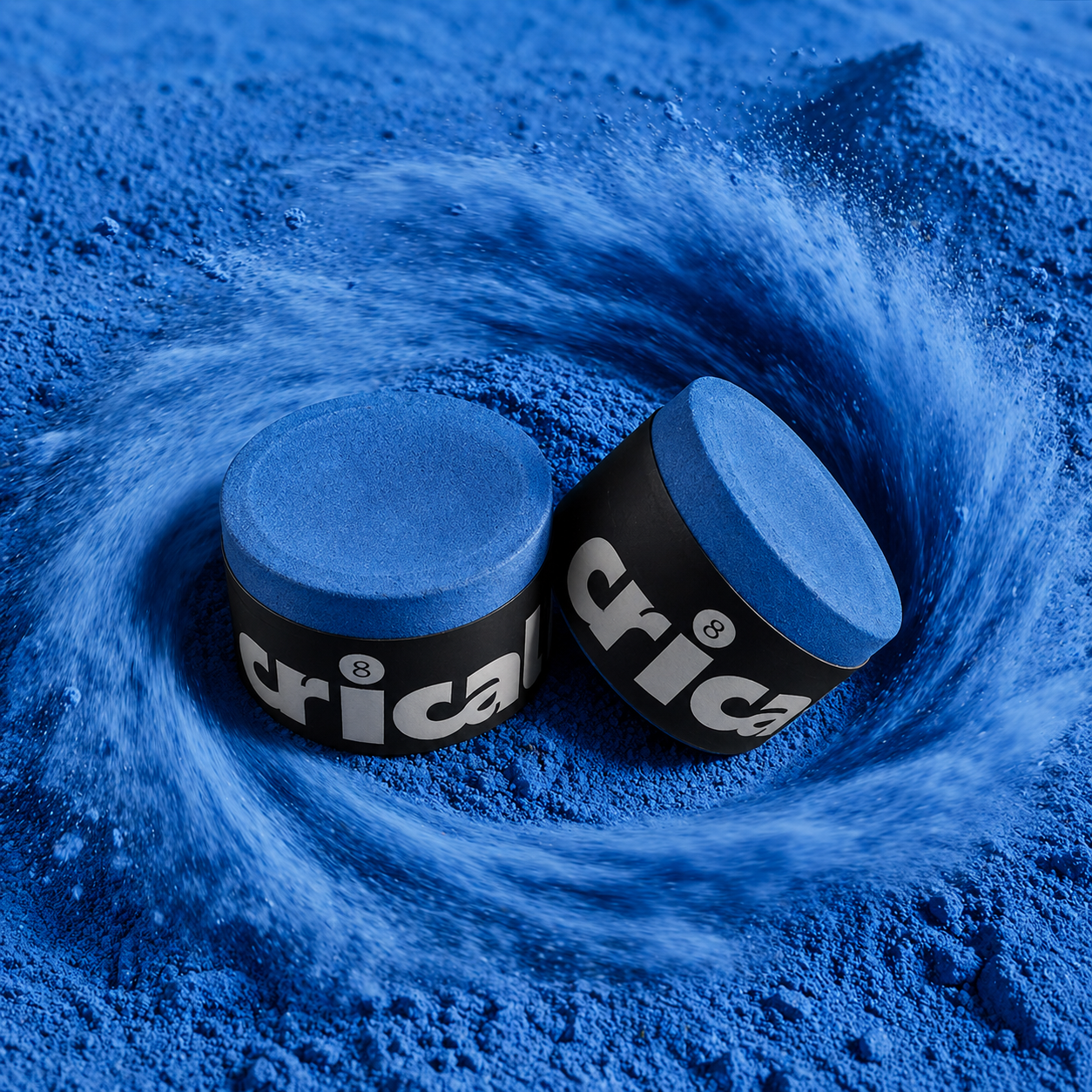 1pc/2pcs - CRICAL Technology Billiard Chalk, Professional Tournament-Grade Pool Cue Chalk with Nano Powder Enhanced Grip & Control,No Powder Dropping, No Slipping,for Pool/Snooker/Carom, Compatible with All Cue Sticks, Rose red/Blue/Green