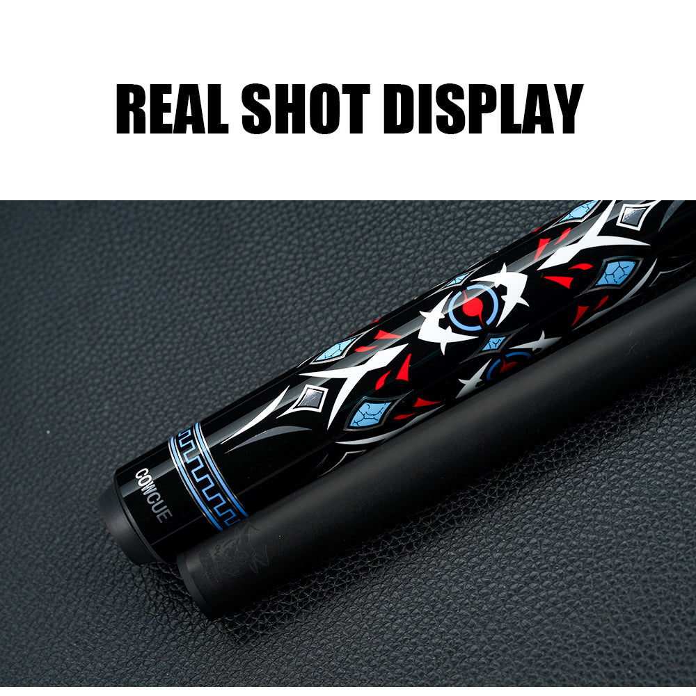 CRICAL Carbon Fiber Pool Cue Stick 58" Billiard Cue Sticks Professional Low Deflection Pool Sticks with 3/8 * 8 Pin Joint and 12.5mm Tip