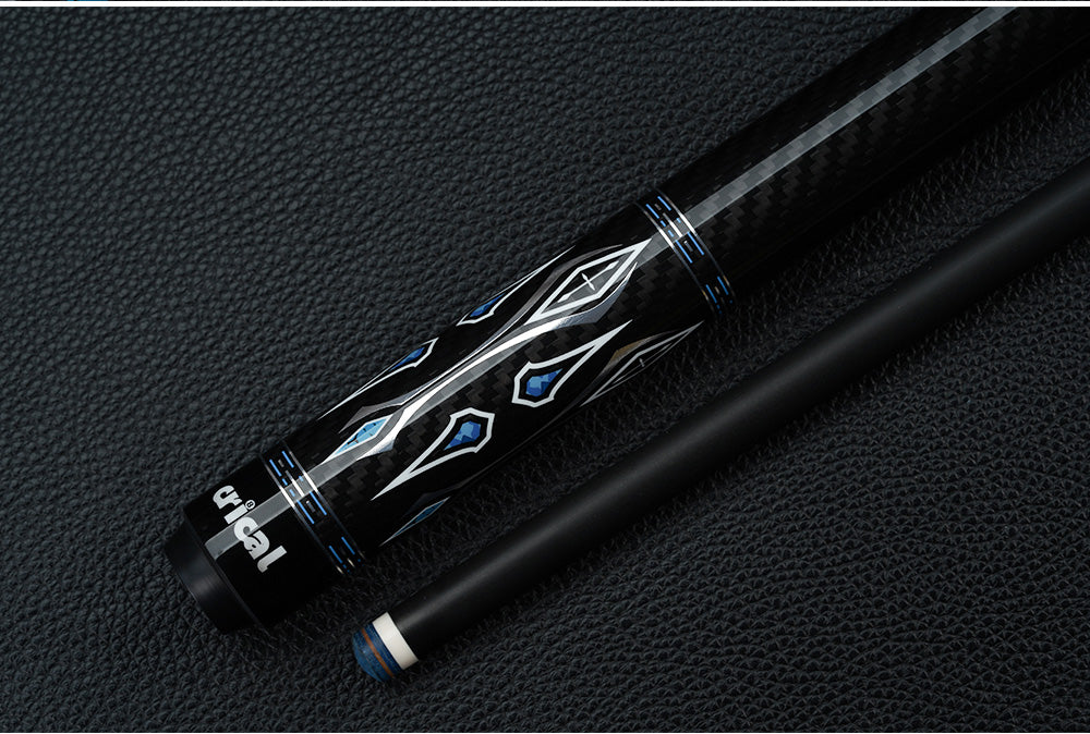 CRICAL  CL-04 Carbon Fiber Pool Cue Stick 58" Billiard Cue Sticks Professional Low Deflection Pool Sticks with 3/8 * 8 Pin Joint and 12.5mm Tip