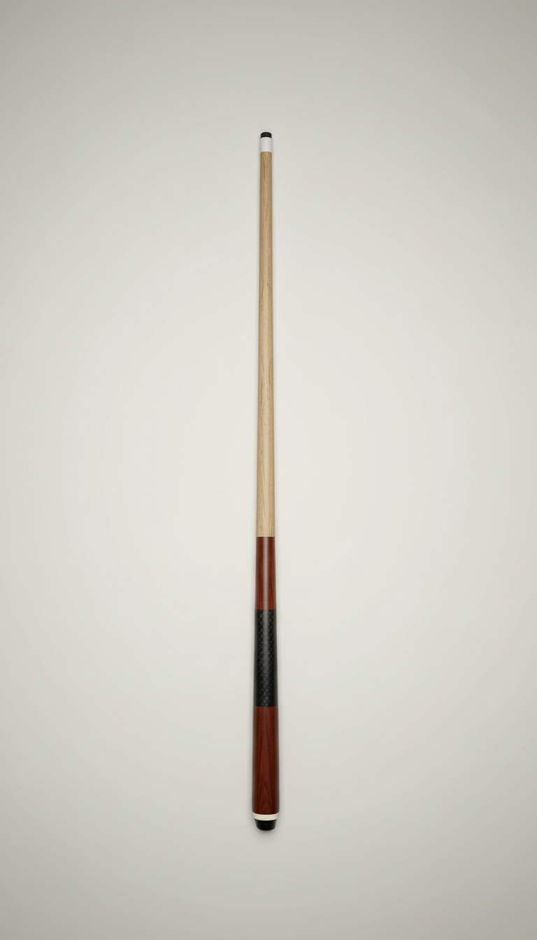Carbon Fiber Billiards Cue with Low-Deflection Shaft