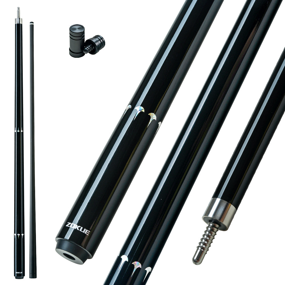 ビリヤードキュZOKUE Carbon Fiber Shaft Zokue Carbon Fiber Shaft - 3/8*8 Pin - 10.5mm/11.5/12.5mm