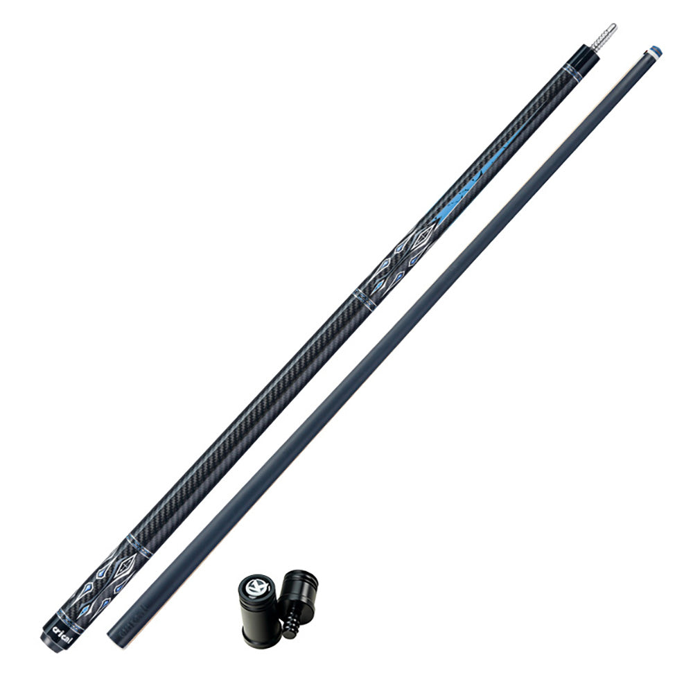 CRICAL  CL-04 Carbon Fiber Pool Cue Stick 58" Billiard Cue Sticks Professional Low Deflection Pool Sticks with 3/8 * 8 Pin Joint and 12.5mm Tip