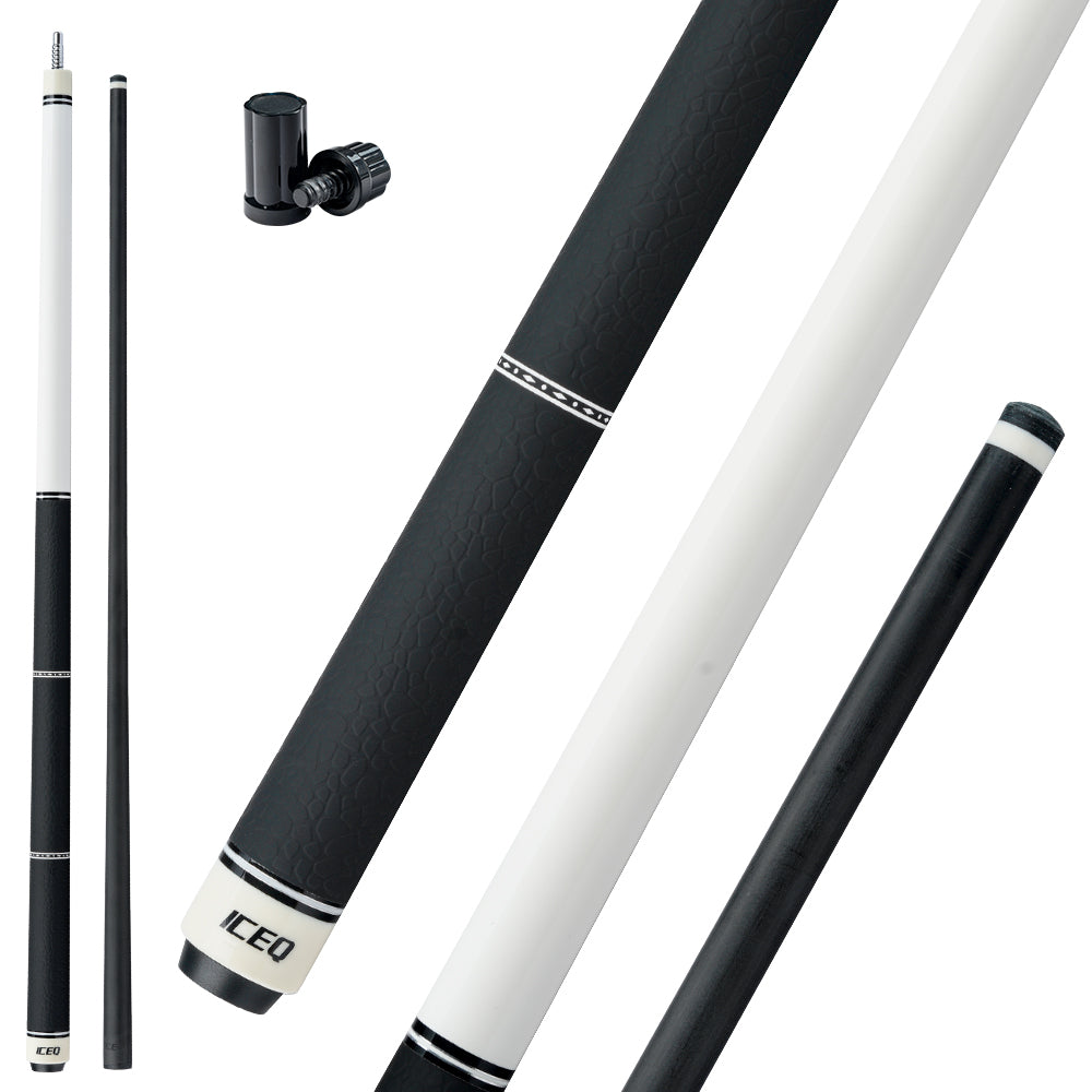 ICEQ Carbon Fiber Pool Cue Stick 58" Billiard Cue Sticks Professional Low Deflection Pool Sticks with 3/8 * 8 Pin Joint 12.5mm