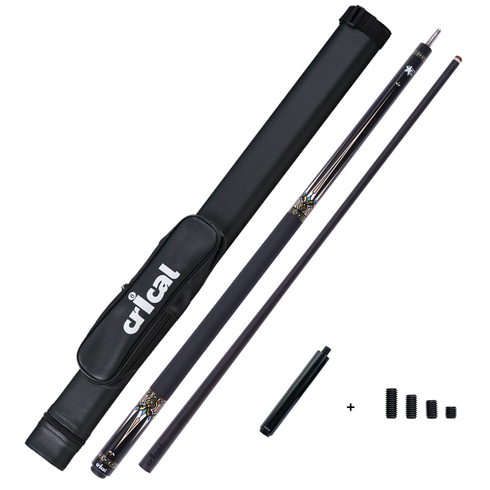 【Crical】CXD-3RF Carbon Fiber Pool Cue Stick with 12.5mm Tip leather grip Low Deflection shaft for Billiard Cue Sticks