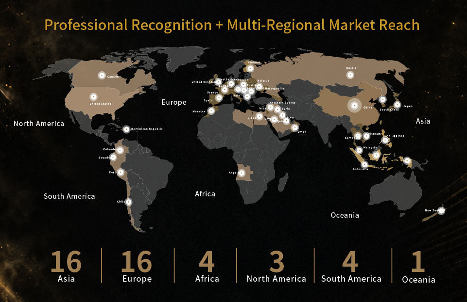 KONLLEN worldwide network map