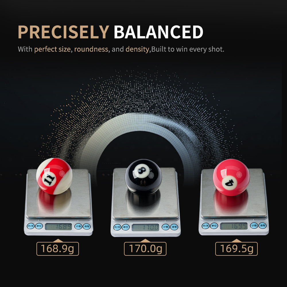 KONLLEN Phenolic Resin Billiard Balls Set 2-1/4" Regulation Size Tournament Pool Balls Set Pool Table Accessories