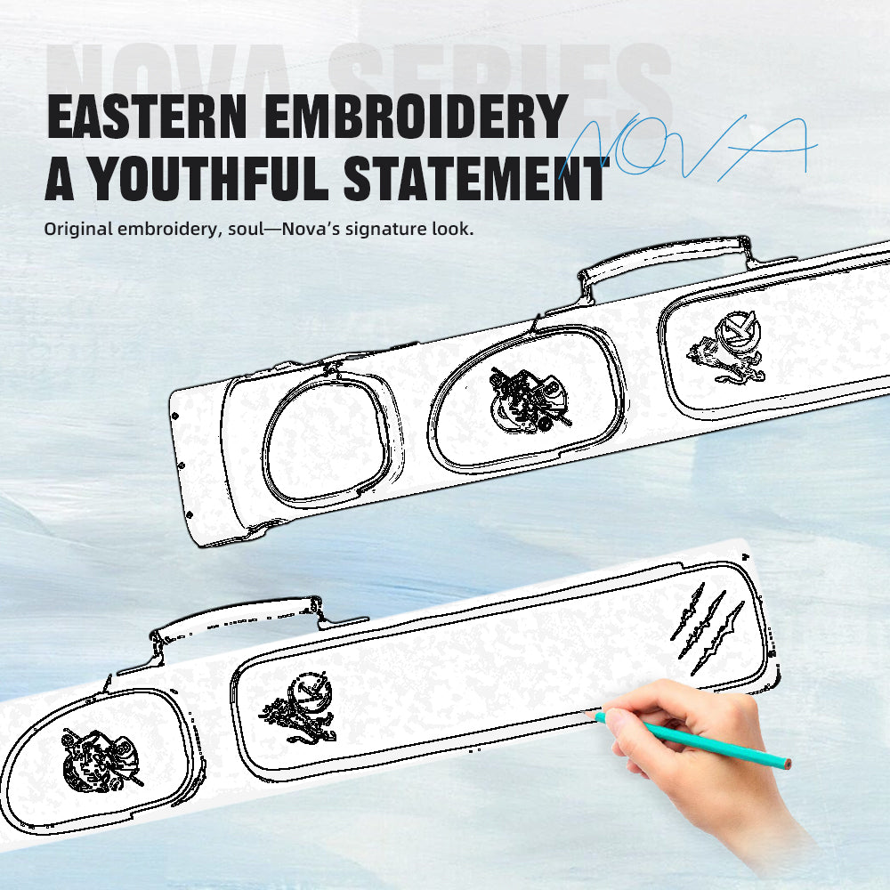 Konllen Nova Series 2x4 Pool Cue Case –  2 Butts & 4 Shafts