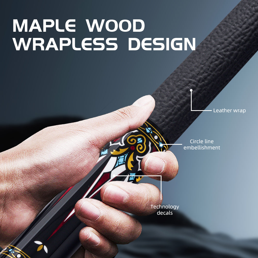 【Crical】CXD-3RF Carbon Fiber Pool Cue Stick with 12.5mm Tip leather grip Low Deflection shaft for Billiard Cue Sticks