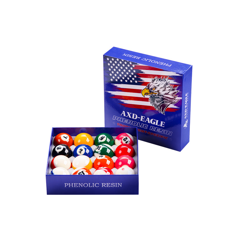KONLLEN Phenolic Resin Billiard Balls Set 2-1/4" Regulation Size Tournament Pool Balls Set Pool Table Accessories