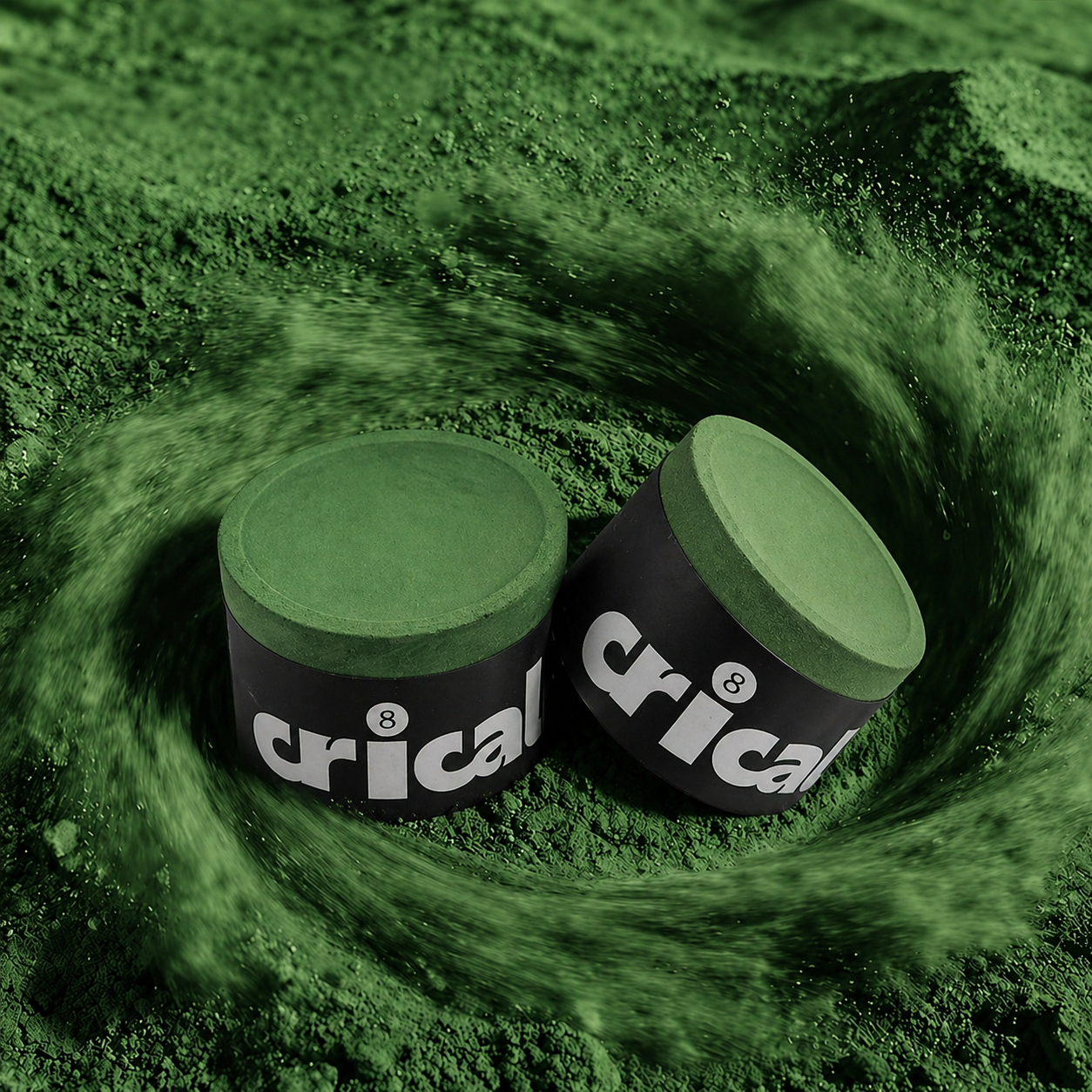 1pc/2pcs - CRICAL Technology Billiard Chalk, Professional Tournament-Grade Pool Cue Chalk with Nano Powder Enhanced Grip & Control,No Powder Dropping, No Slipping,for Pool/Snooker/Carom, Compatible with All Cue Sticks, Rose red/Blue/Green