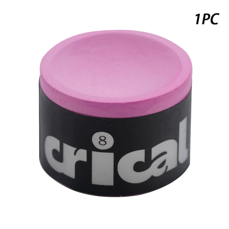 1pc/2pcs - CRICAL Technology Billiard Chalk, Professional Tournament-Grade Pool Cue Chalk with Nano Powder Enhanced Grip & Control,No Powder Dropping, No Slipping,for Pool/Snooker/Carom, Compatible with All Cue Sticks, Rose red/Blue/Green