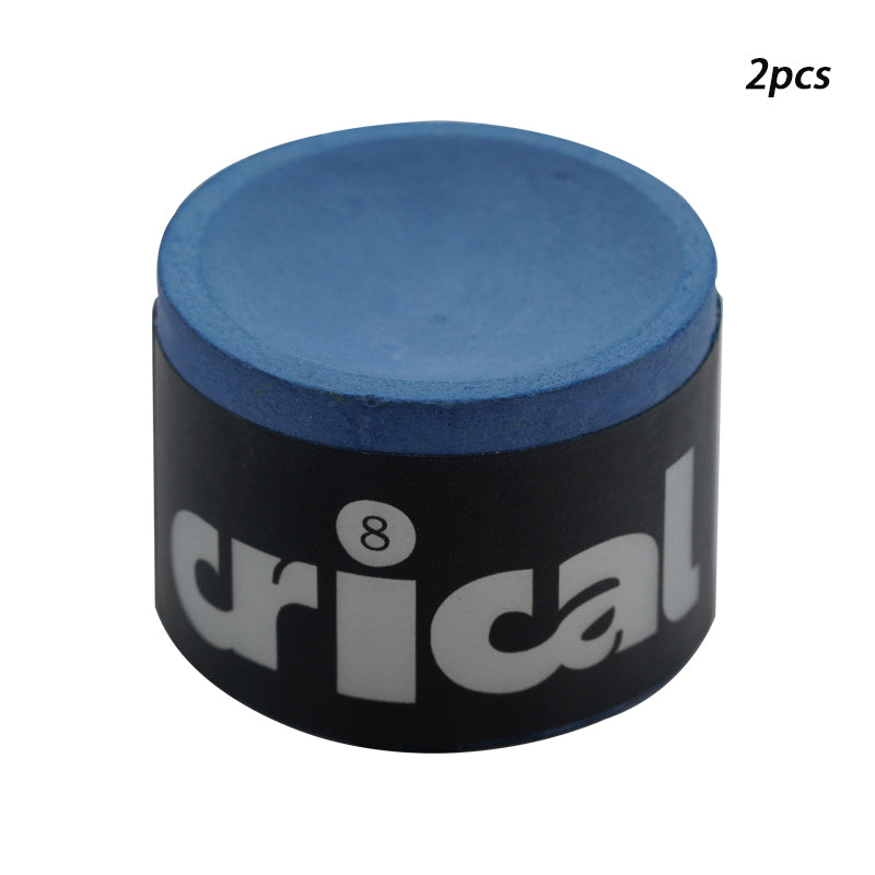 1pc/2pcs - CRICAL Technology Billiard Chalk, Professional Tournament-Grade Pool Cue Chalk with Nano Powder Enhanced Grip & Control,No Powder Dropping, No Slipping,for Pool/Snooker/Carom, Compatible with All Cue Sticks, Rose red/Blue/Green