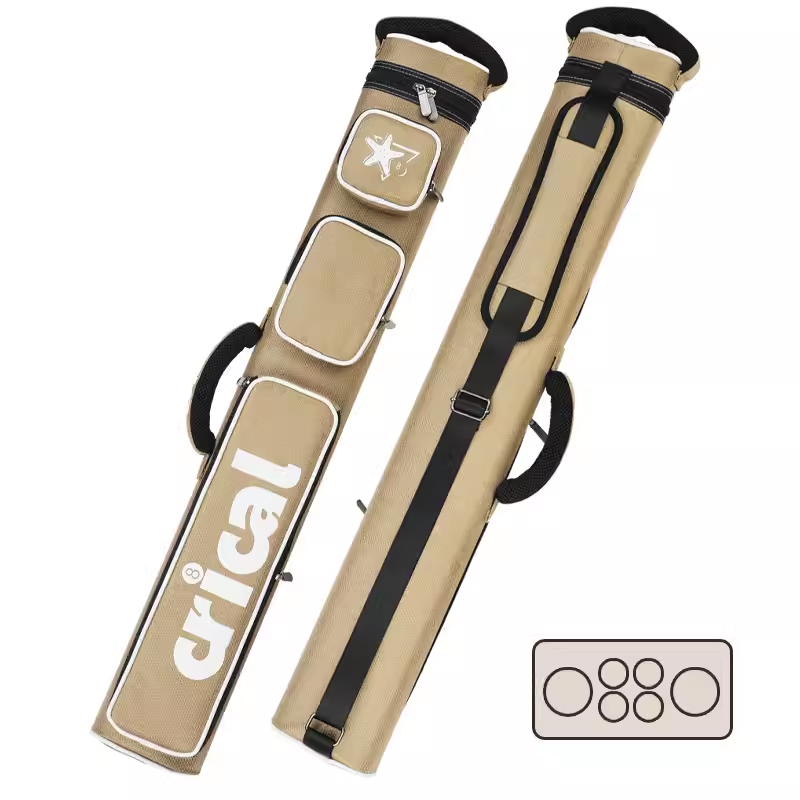 CRICAL Cue Case Bag 2Butts 4Shafts Hard 2x4 Pool Case 86cm Length Oxford Cloth Billiard Stick Carrying Case Billiard Accessories