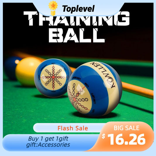 KONLLEN Billiards Cue Ball Practice Training Artifact Replacement 2-1/4" / 2-1/16" Table Ball Practice Snooker Accessories
