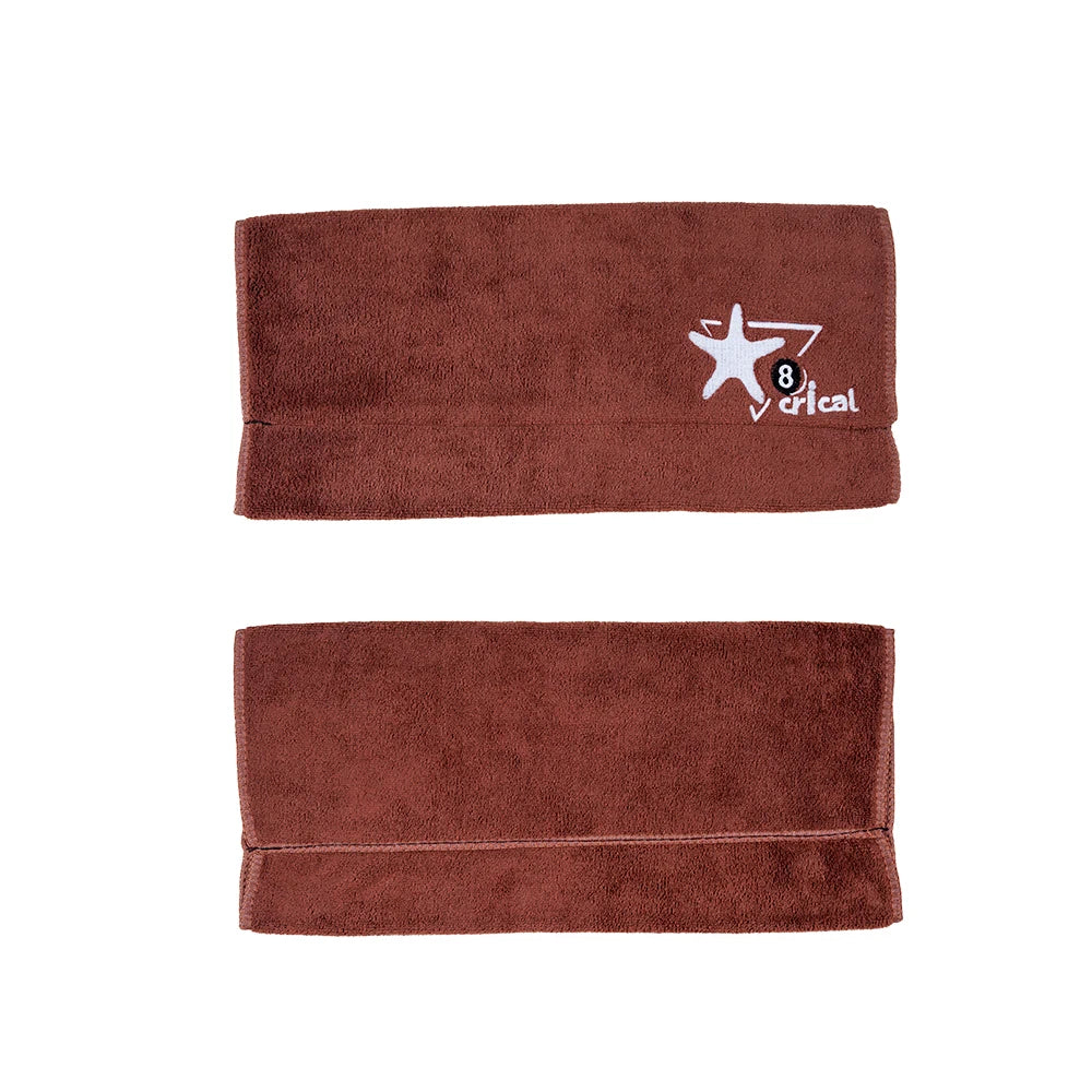 Crical Snooker Pool Cue Cleaning Towel with Multi-Function Polished Rod Wiping Cloth Suede Towel for Billiards Accessories