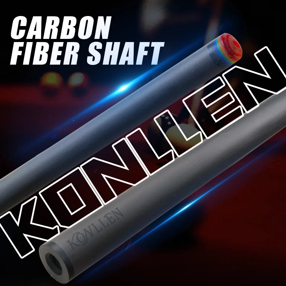 KONLLEN Billiard KL-3K Carbon Fiber Pool Cue Stick 12.2mm Tip 3*8 KONLLEN Billiard KL-3K Carbon Fiber Pool Cue Stick 12.2mm Tip 3*8