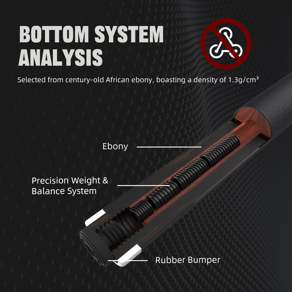 KONLLEN KL-12F Carbon Fiber Pool Cue Stick 12.4mm Tip