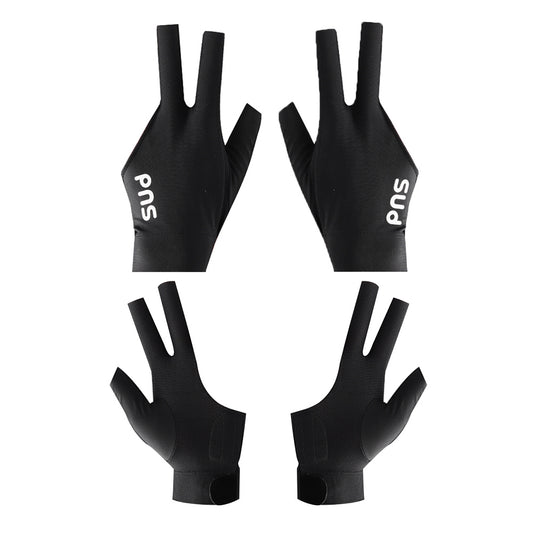 PNS Billiard Gloves Lycra Fabric Billiard Gloves Black Left And Right