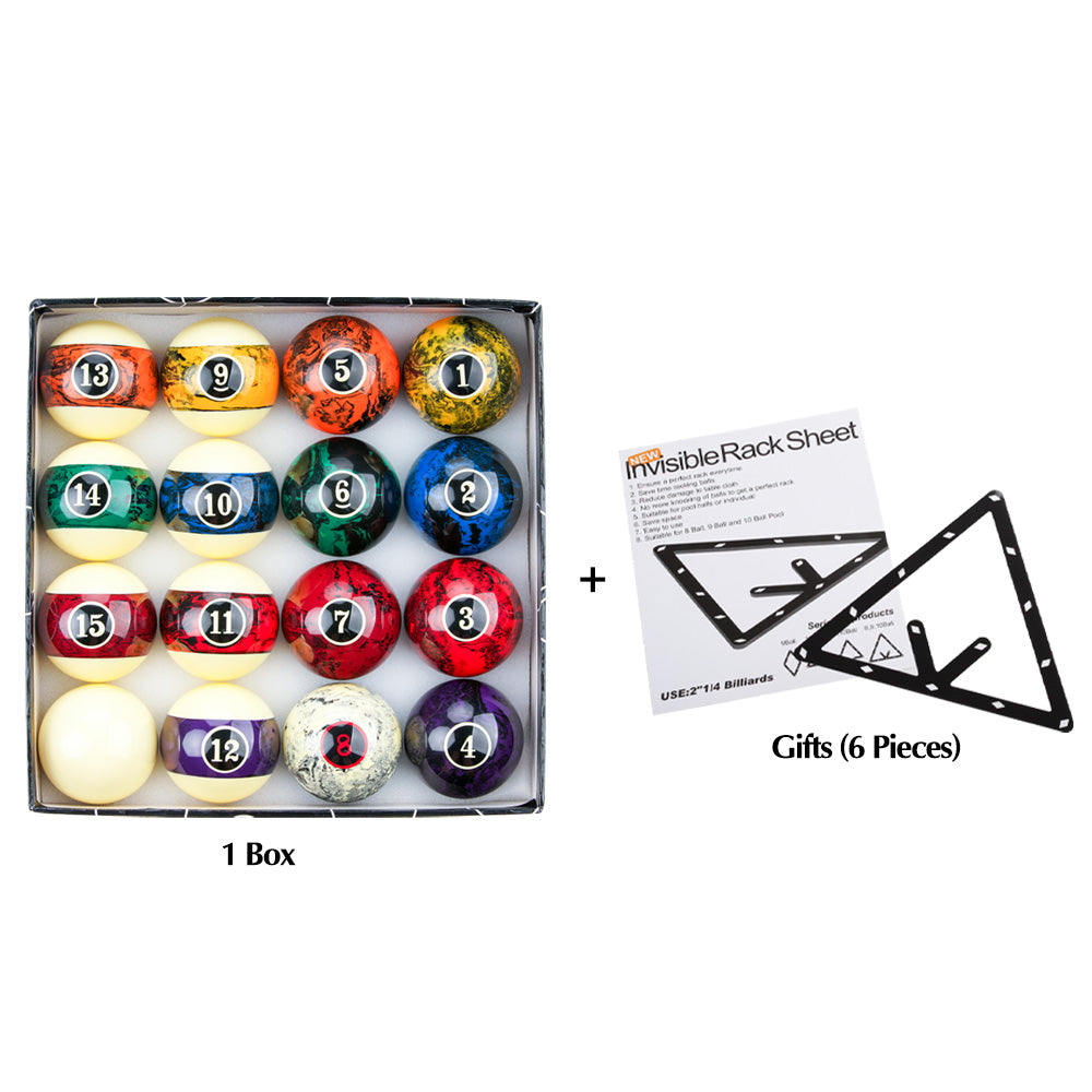 AXD Design 16pcs Billiard Pool Ball Set 57.2mm with Gifts