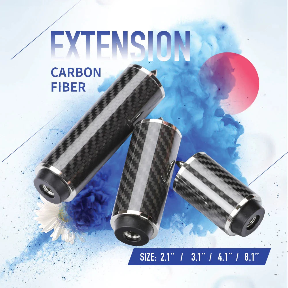 Carbon Fiber Billiard Pool Cue Extension Bumper Extender Extension for ...